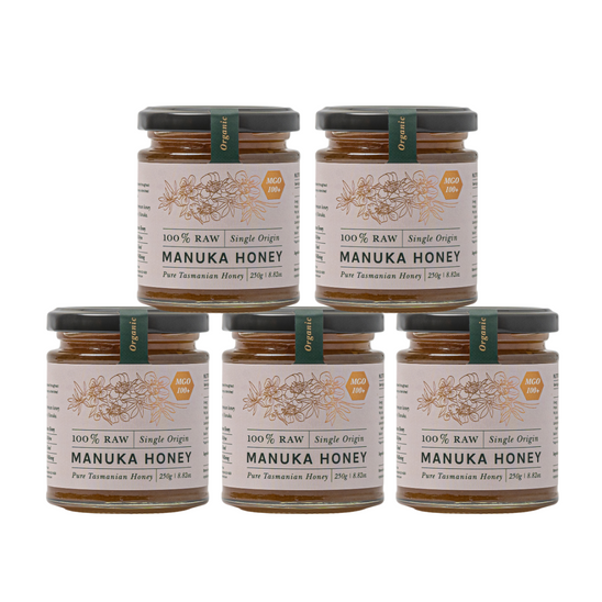 Manuka Raw Honey [MGO 100+] - High Activity - 250g / 5 Pack